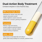 Dr.Melaxin Body & Face Peel Shot Duo Glow Rice Peeling Ampoule Kojic Acid & Turmeric spray — 6