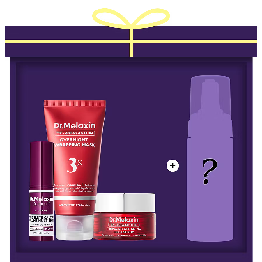 Melaxin Lucky Box 3+1 Glass Glow Spot Care Set — set overview
