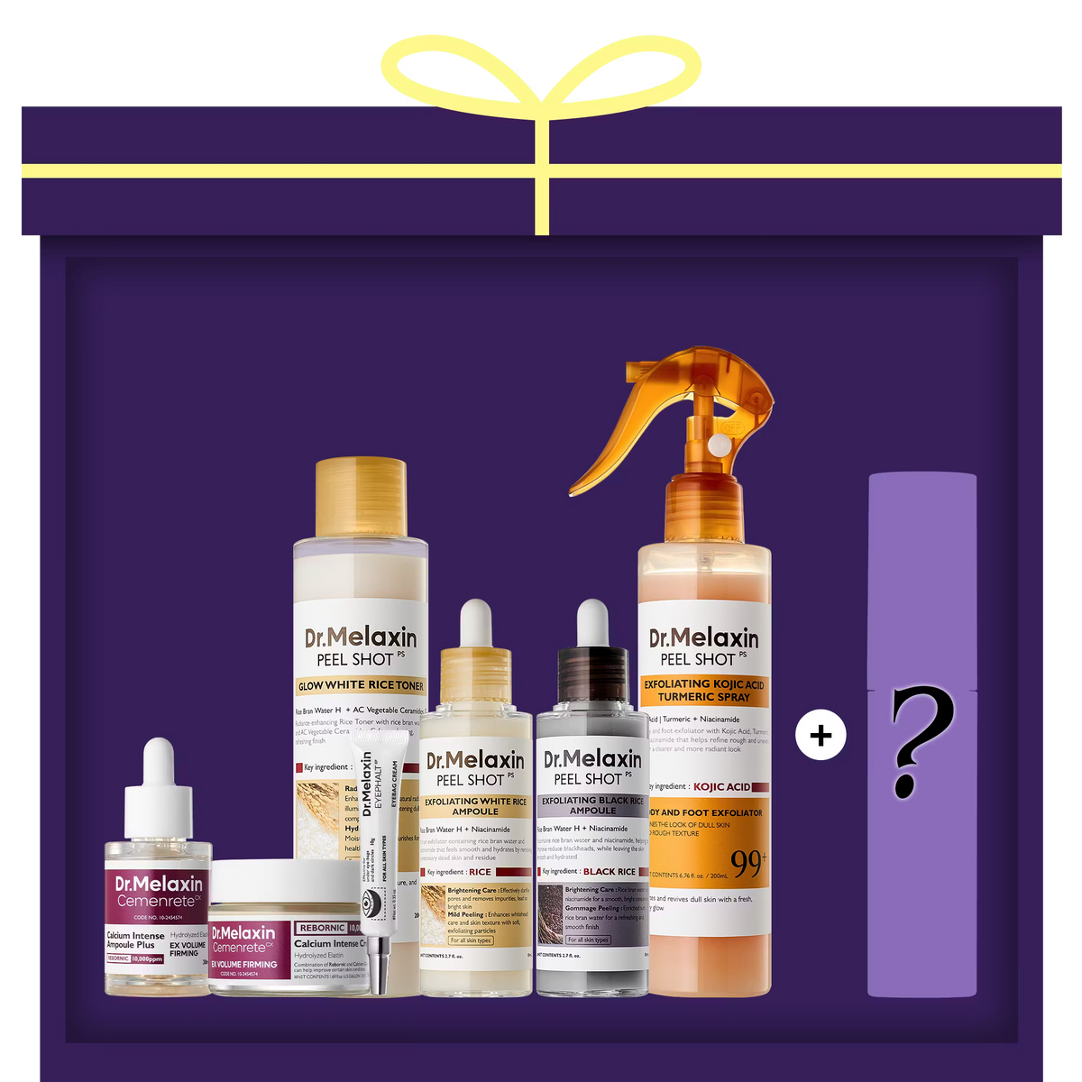 Melaxin Lucky Box 7+1 All-In-One Glow Routine Set — set overview